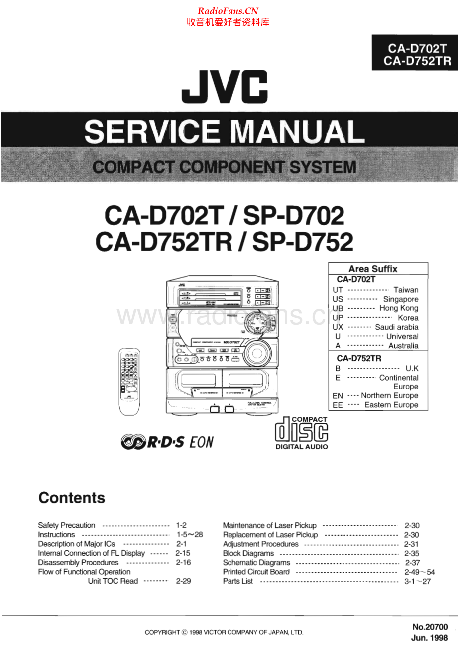 JVC-CAD702T-cs-sm 维修电路原理图.pdf_第1页