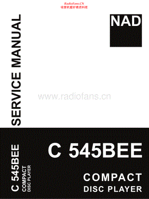 NAD-C545BEE-cd-sm 维修电路原理图.pdf