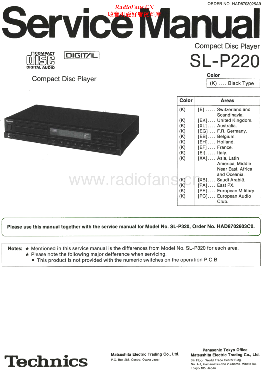 Technics-SLP220-cd-sm 维修电路原理图.pdf_第1页