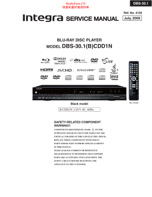 Integra-DBS30_1-cd-sm 维修电路原理图.pdf