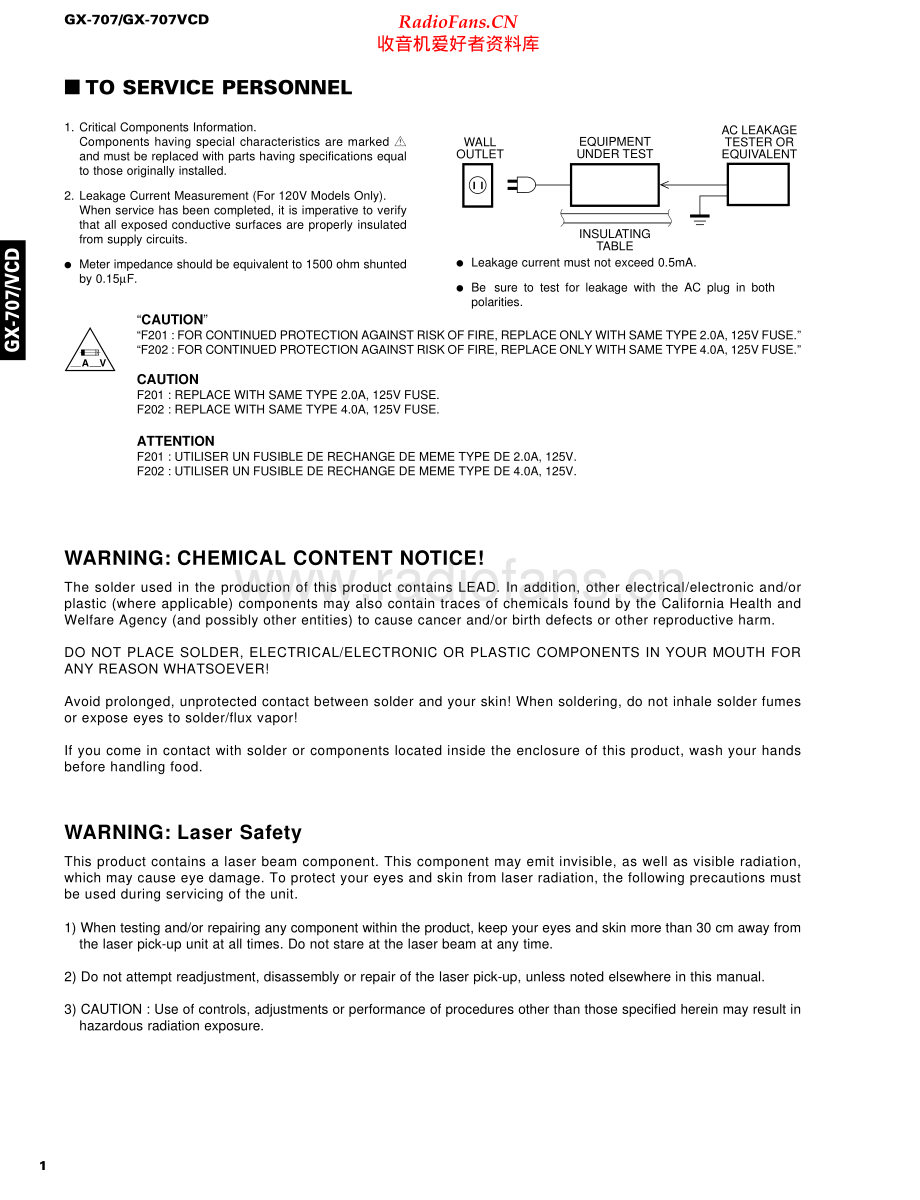 Yamaha-GX707-cs-sm 维修电路原理图.pdf_第2页