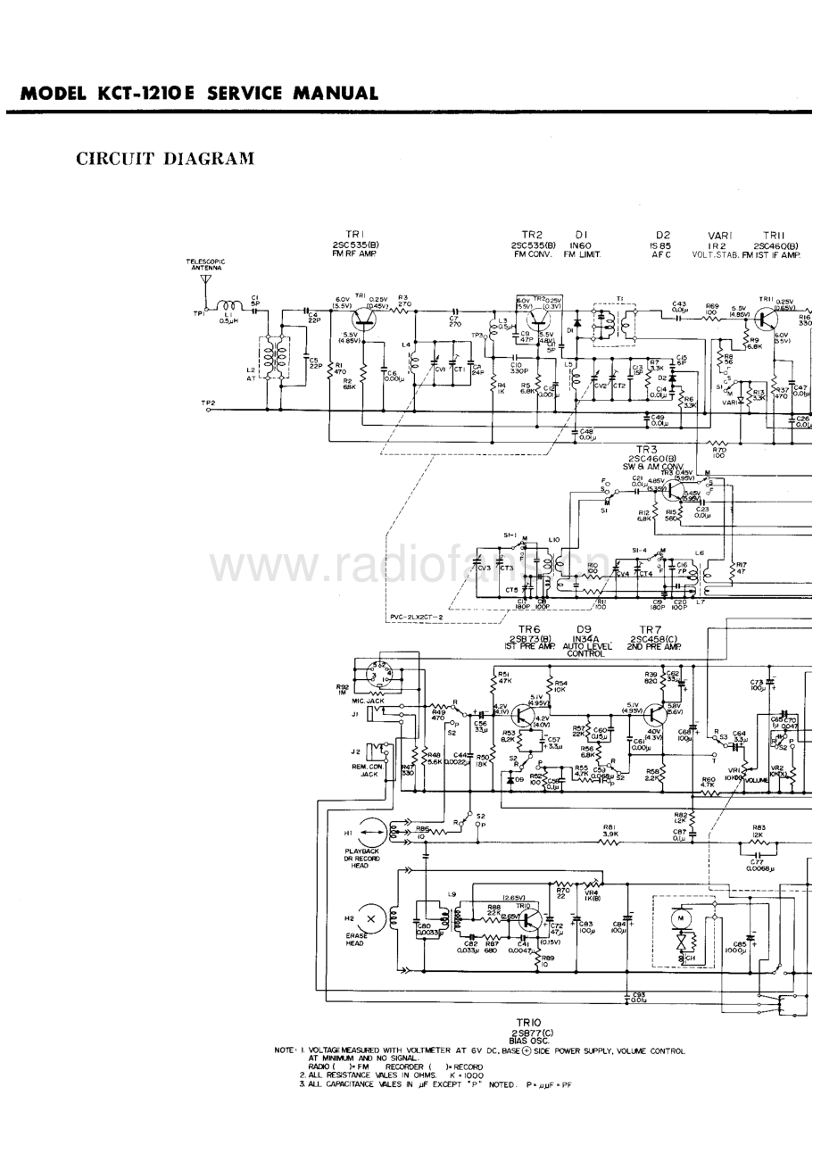 Hitachi-KCT1210E-pr-sm 维修电路原理图.pdf_第3页