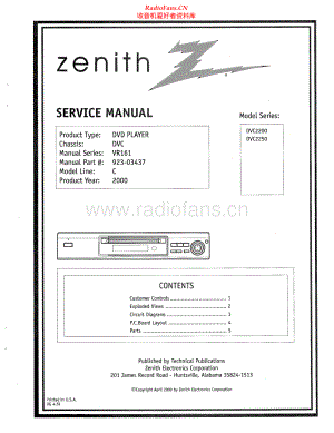 Zenith-DVC2200-dvd-sm 维修电路原理图.pdf