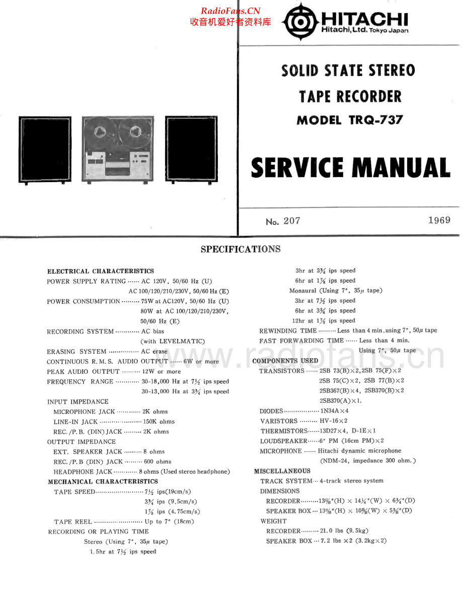 Hitachi-TRQ737-tape-sm 维修电路原理图.pdf_第1页