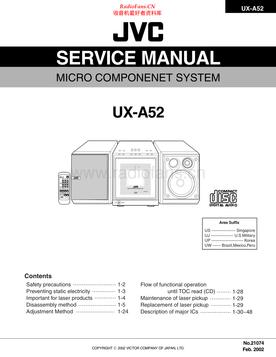 JVC-UXA52-cs-sm 维修电路原理图.pdf_第1页