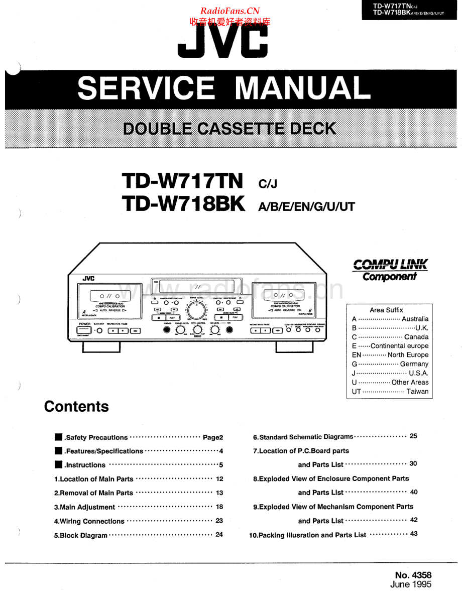 JVC-TDW718BK-tape-sm 维修电路原理图.pdf_第1页