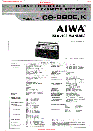 Aiwa-CS880-pr-sm维修电路原理图.pdf