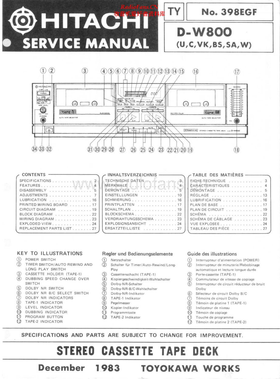 Hitachi-DW800-tape-sm 维修电路原理图.pdf_第1页