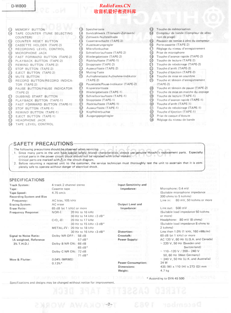 Hitachi-DW800-tape-sm 维修电路原理图.pdf_第2页