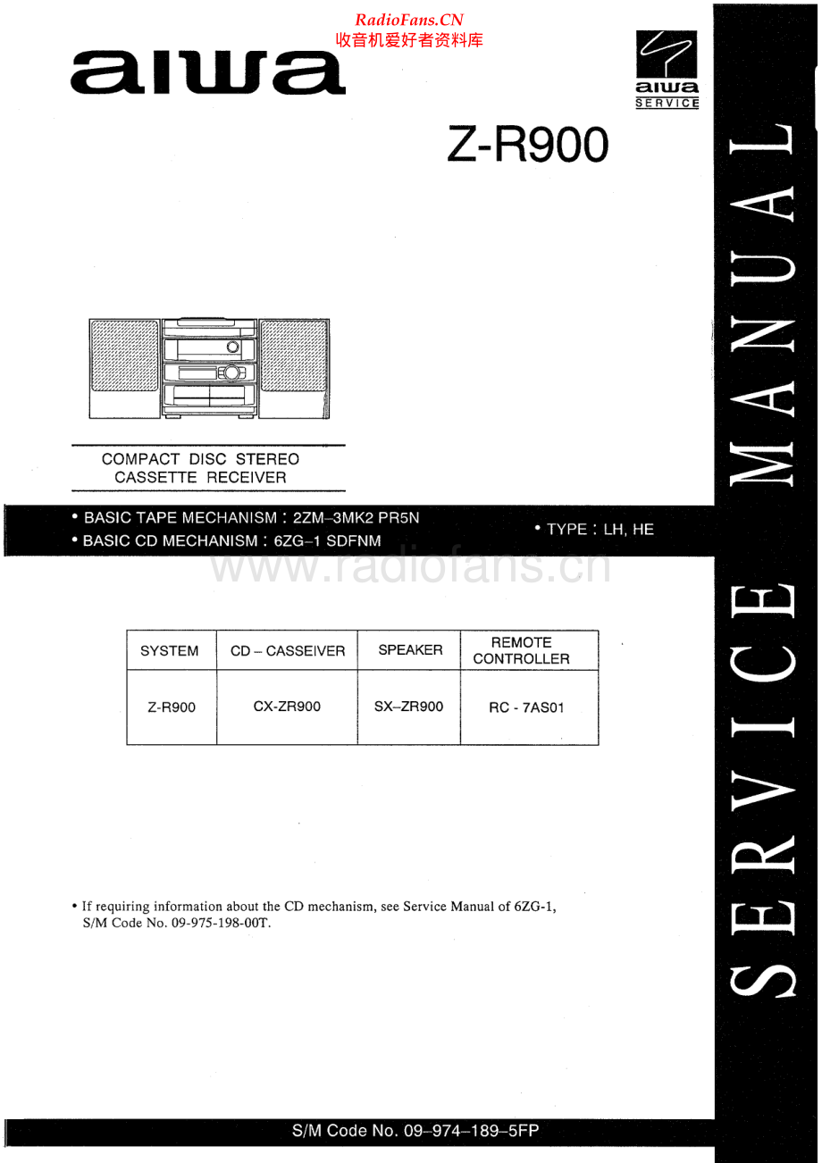 Aiwa-CXZR900-cs-sm维修电路原理图.pdf_第1页
