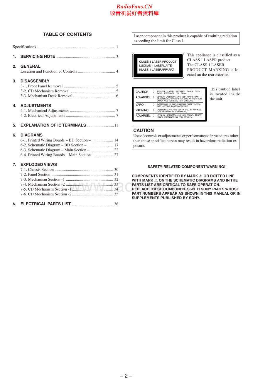 Sony-TXDRE210-cd-sm 维修电路原理图.pdf_第2页