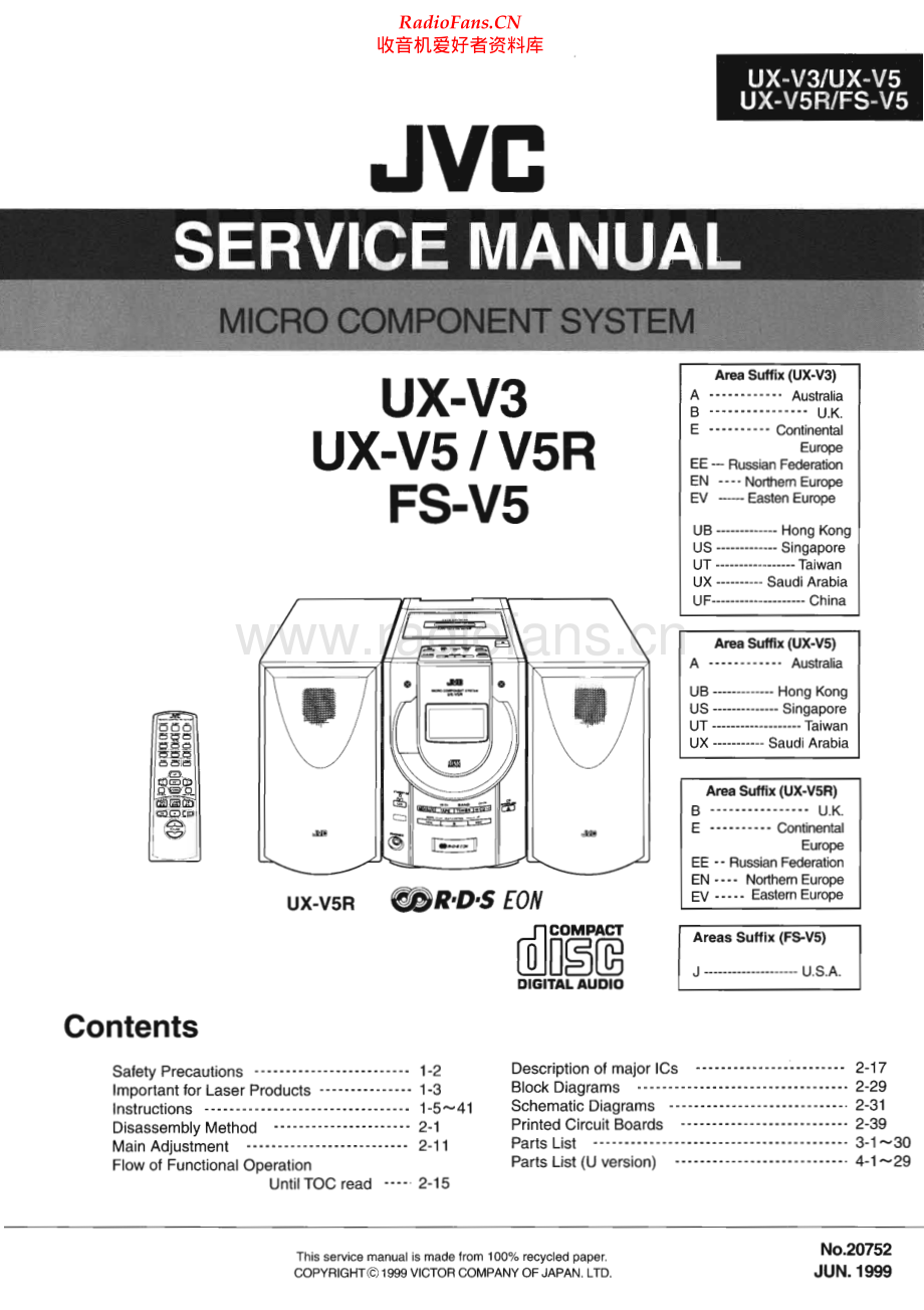 JVC-FSV5-cs-sm 维修电路原理图.pdf_第1页