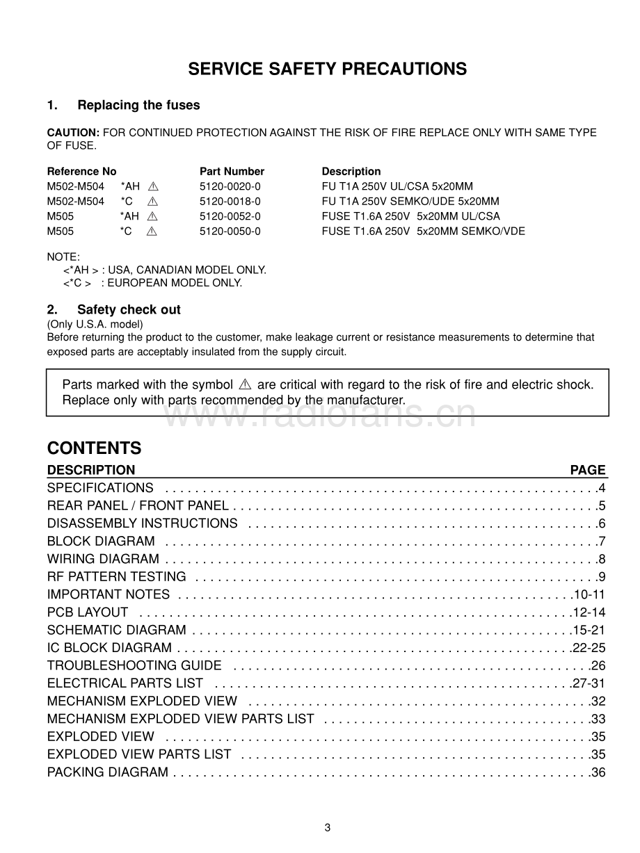 NAD-C521i-cd-sm 维修电路原理图.pdf_第3页