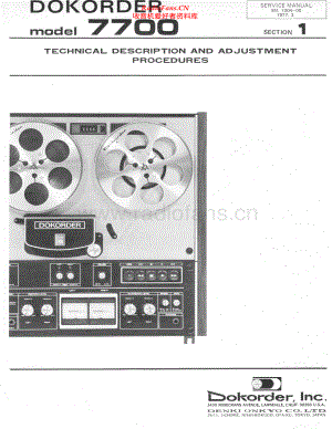 Dokorder-7700-tape-sm维修电路原理图.pdf