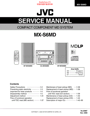 JVC-MXS6-cs-sm 维修电路原理图.pdf