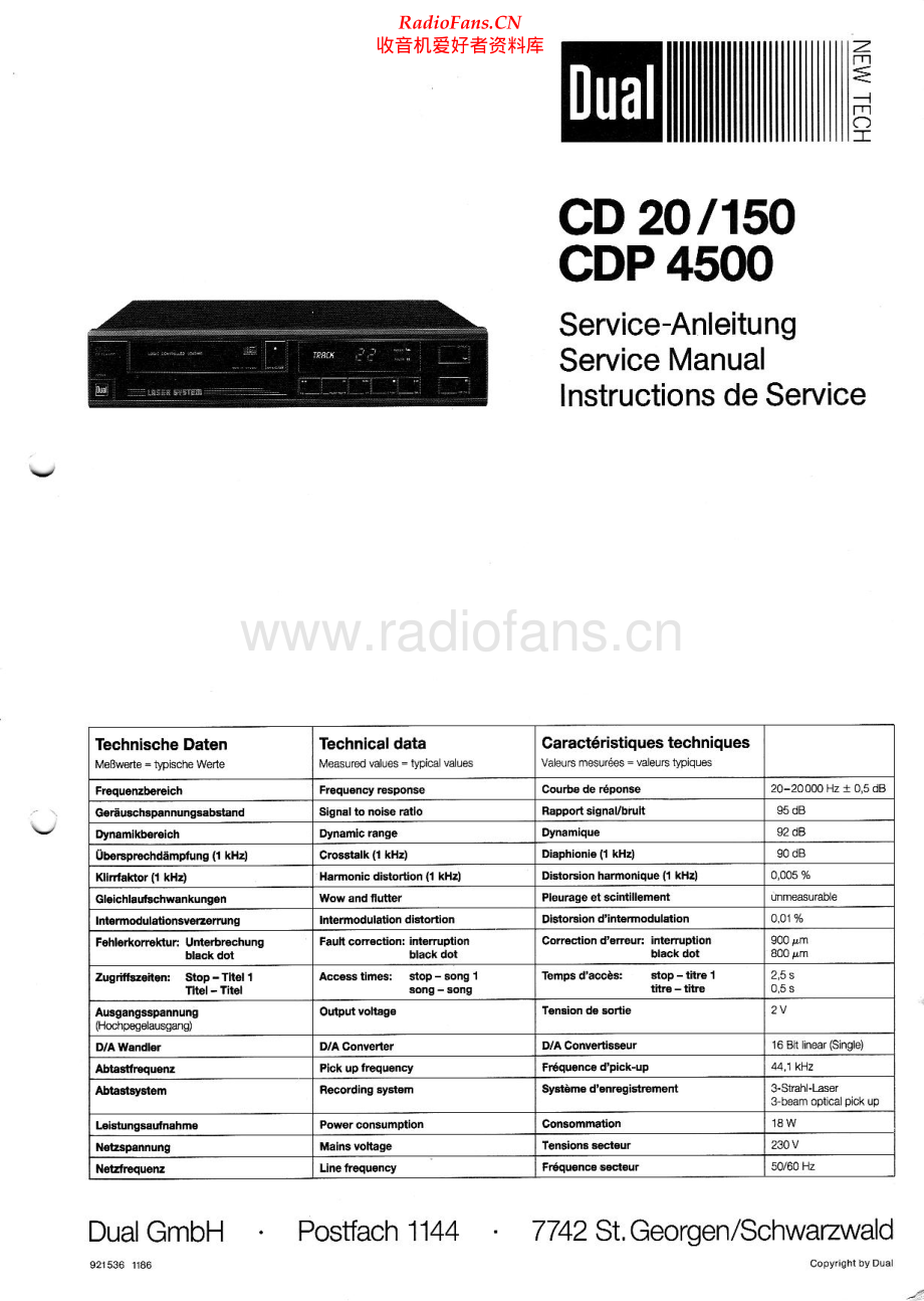 Dual-CDP4500-cd-sm维修电路原理图.pdf_第1页