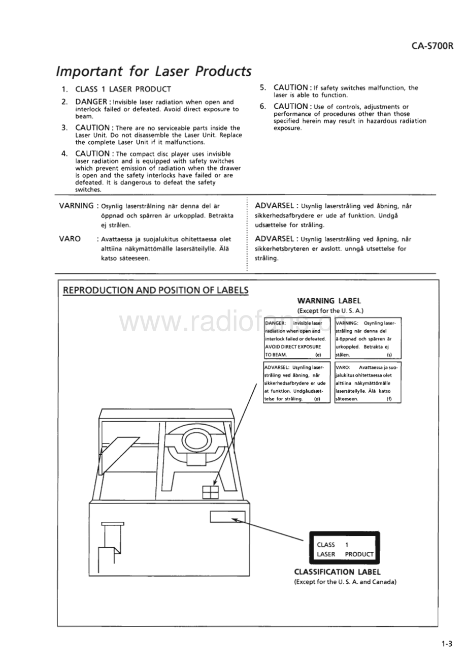 JVC-CAS700R-cs-sm 维修电路原理图.pdf_第3页