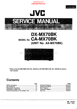 JVC-CAMX70BK-cs-sm 维修电路原理图.pdf