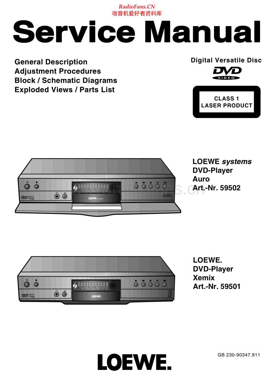 Loewe-Auro59502-dvd-sm 维修电路原理图.pdf_第1页