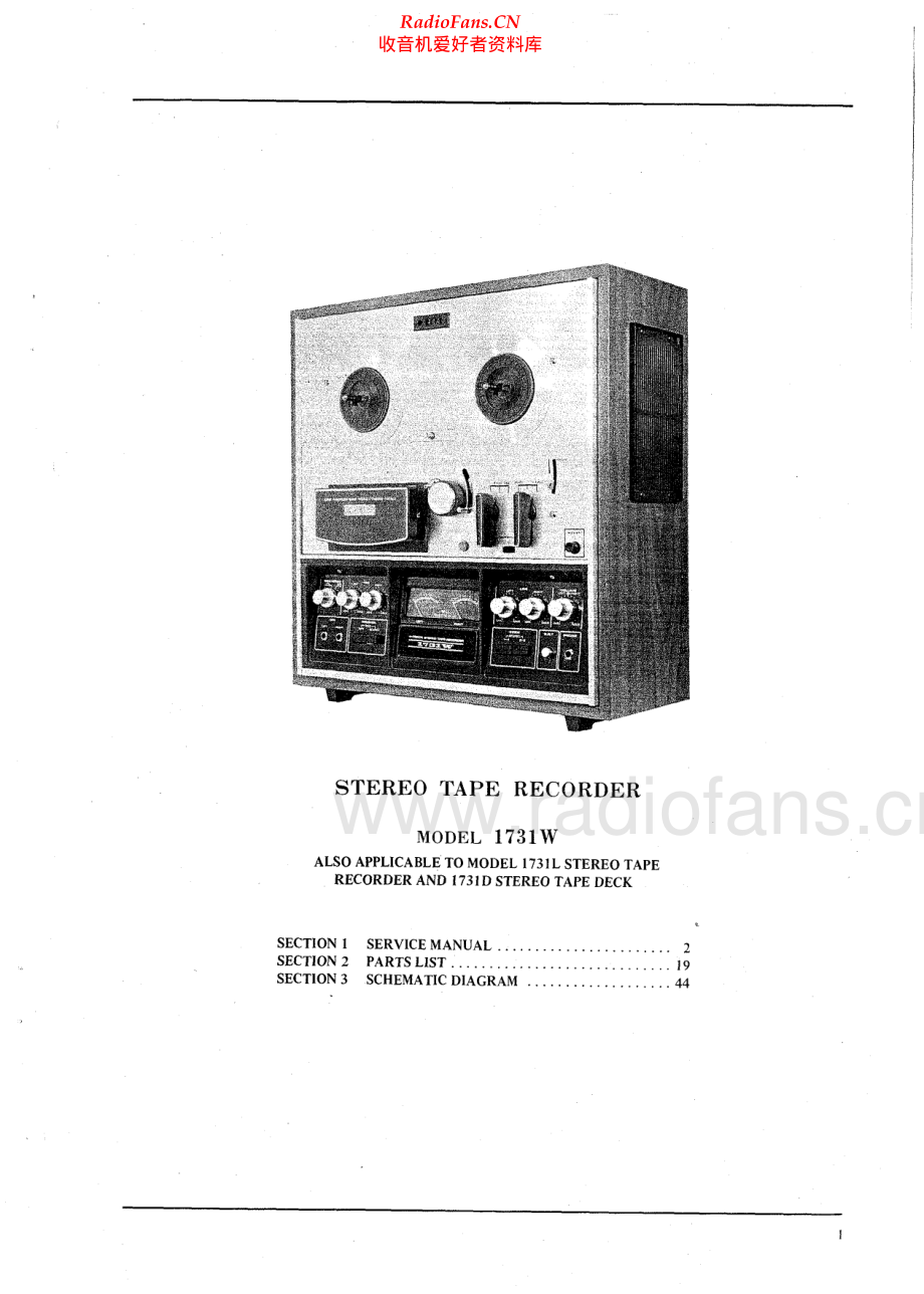 Akai-1731W-tape-sm维修电路原理图.pdf_第2页