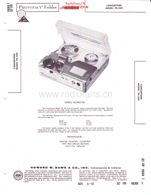Concertone-TR100-tape-sm维修电路原理图.pdf