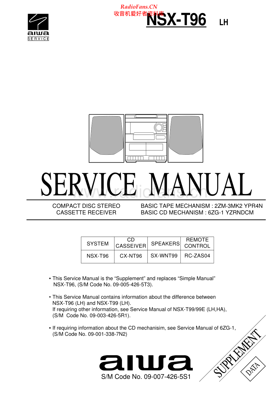 Aiwa-NSXT96-cs-sm维修电路原理图.pdf_第1页