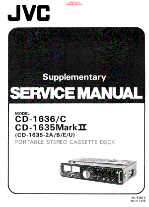 JVC-CD1635C-tape-sm 维修电路原理图.pdf