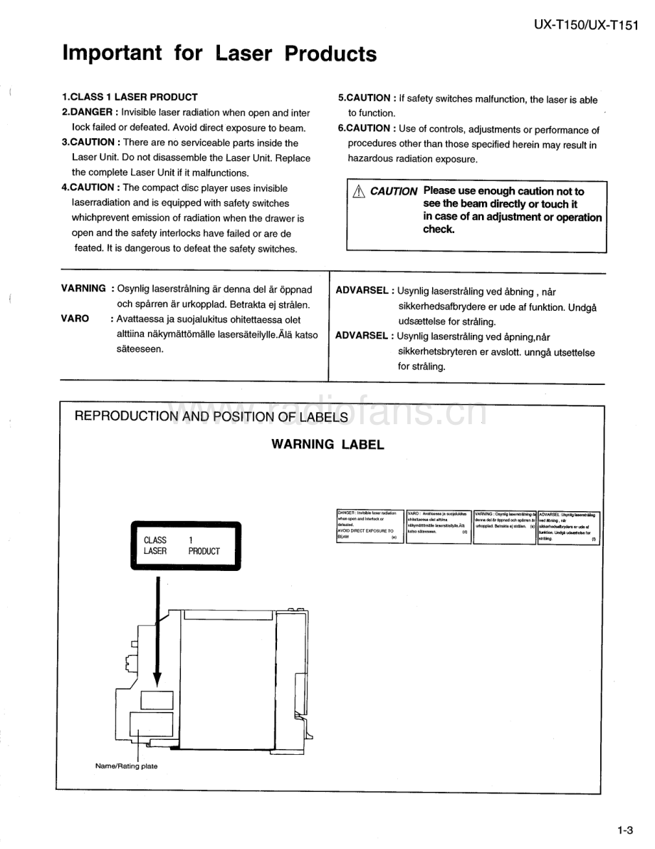 JVC-UXT150-cs-sm 维修电路原理图.pdf_第3页