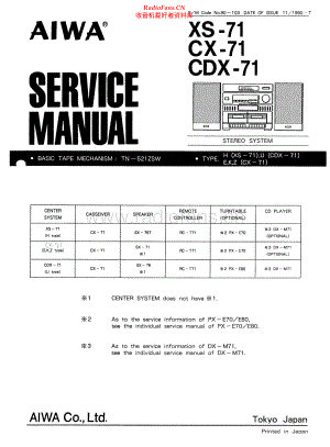 Aiwa-XS71-cs-sm维修电路原理图.pdf