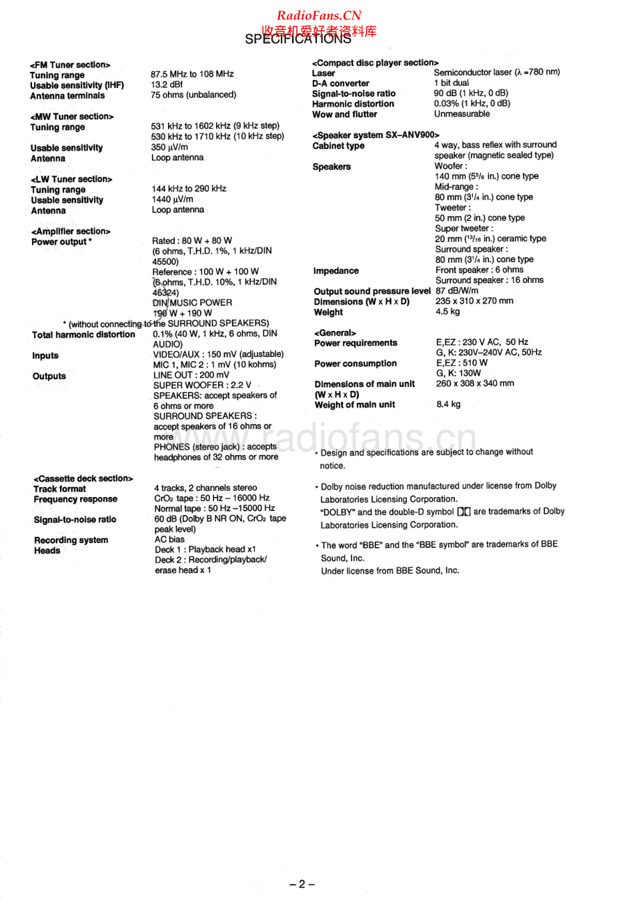 Aiwa-NSXV929-cs-sm维修电路原理图.pdf_第2页