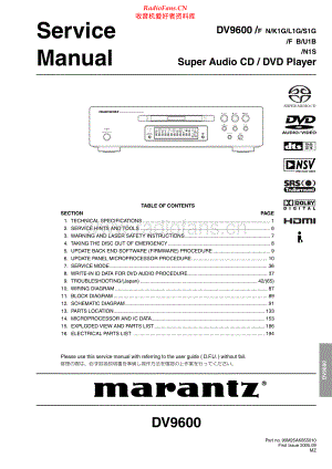 Marantz-DV9600-sacd-sm 维修电路原理图.pdf