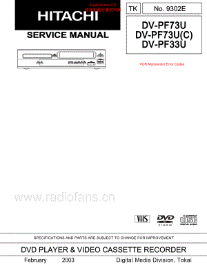 Hitachi-DVPF33U-cd-sm 维修电路原理图.pdf