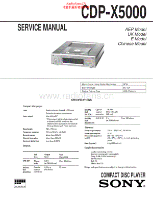 Sony-CDPX5000-cd-sm 维修电路原理图.pdf