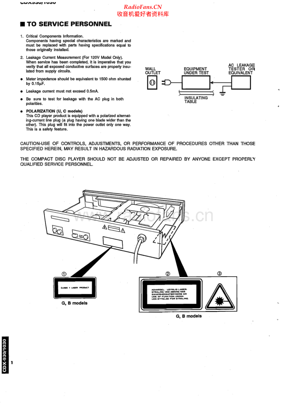 Yamaha-CDX930-cd-sm 维修电路原理图.pdf_第2页