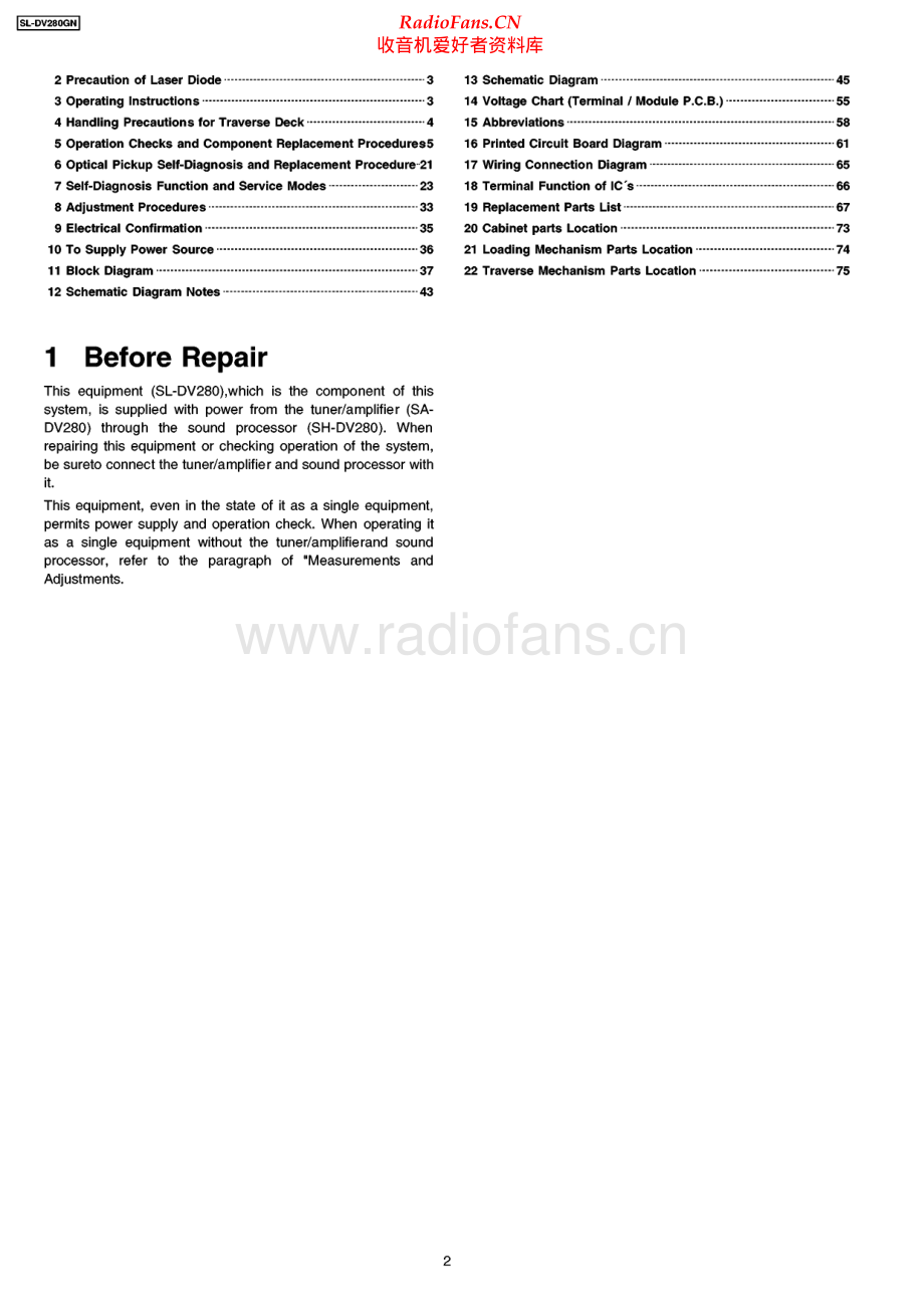 Technics-SLDV280GN-cd-sm 维修电路原理图.pdf_第2页