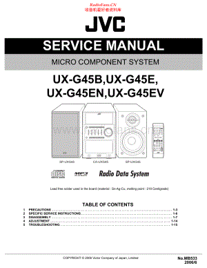 JVC-UXG45-cs-sm 维修电路原理图.pdf