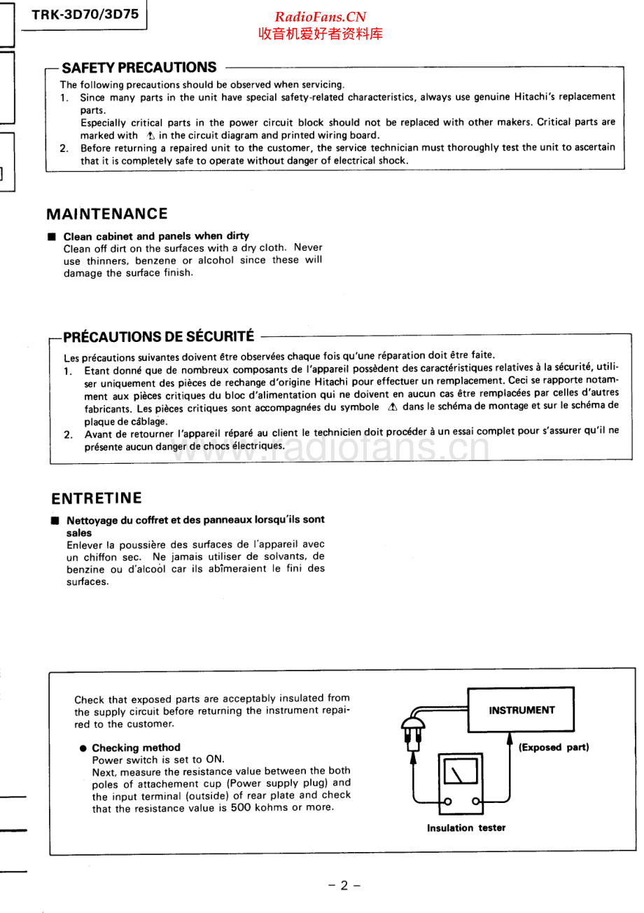 Hitachi-TRK3D75-pr-sm 维修电路原理图.pdf_第2页