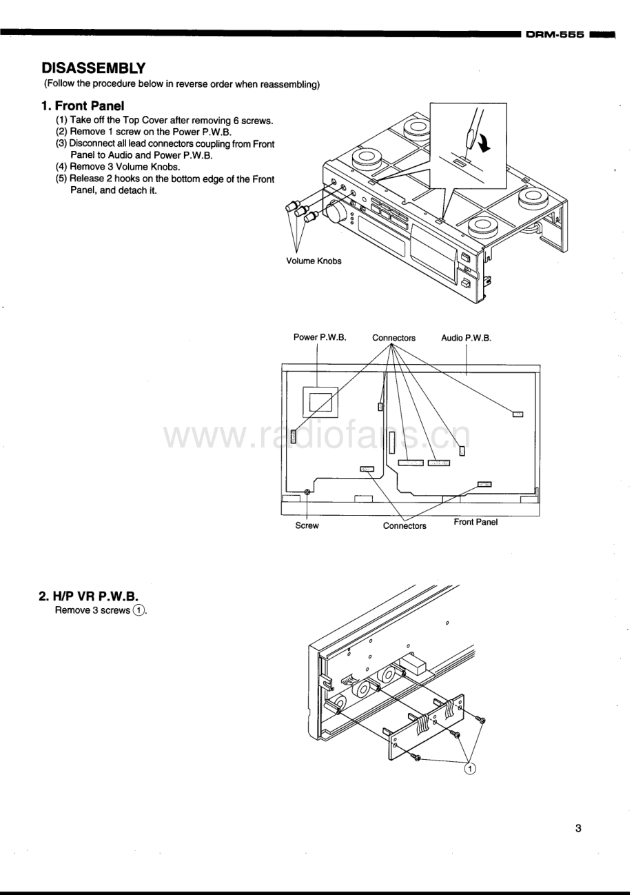 Denon-DRM555-tape-sm维修电路原理图.pdf_第3页