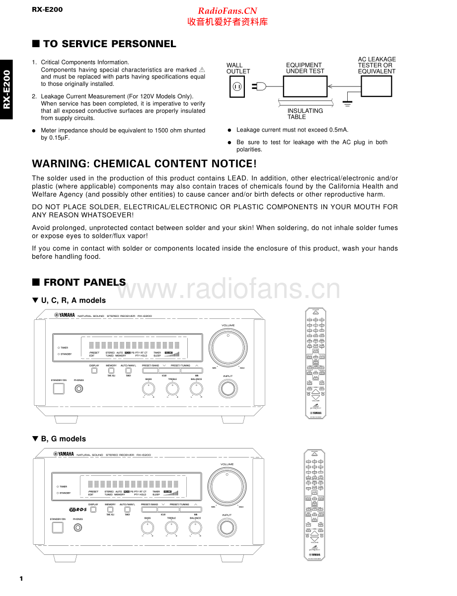 Yamaha-NXE200-cs-sm 维修电路原理图.pdf_第2页