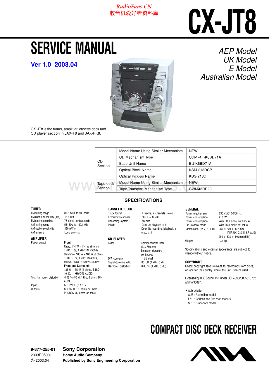 Aiwa-CXJT8-cs-sm维修电路原理图.pdf_第1页