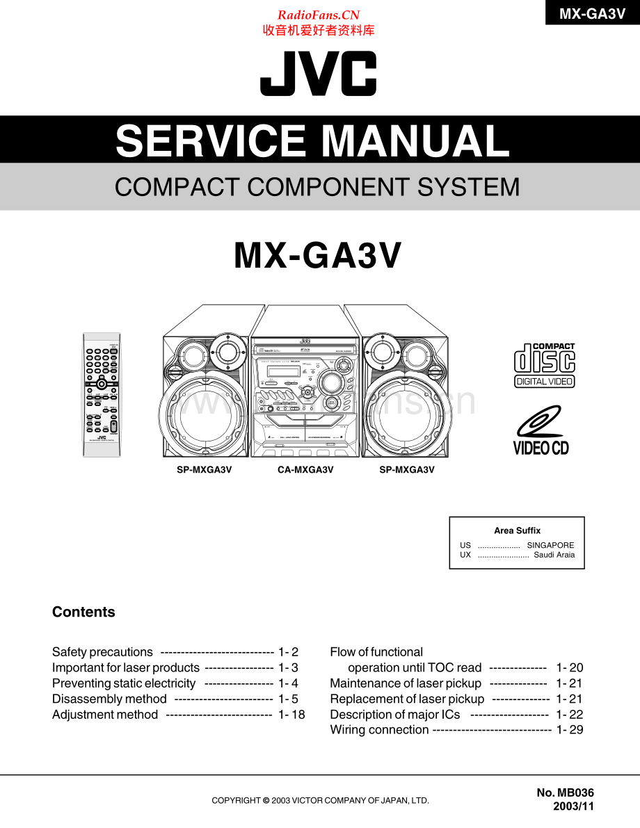 JVC-MXGA3V-cs-sm 维修电路原理图.pdf_第1页