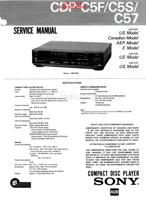 Sony-CDPC57-cd-sm 维修电路原理图.pdf