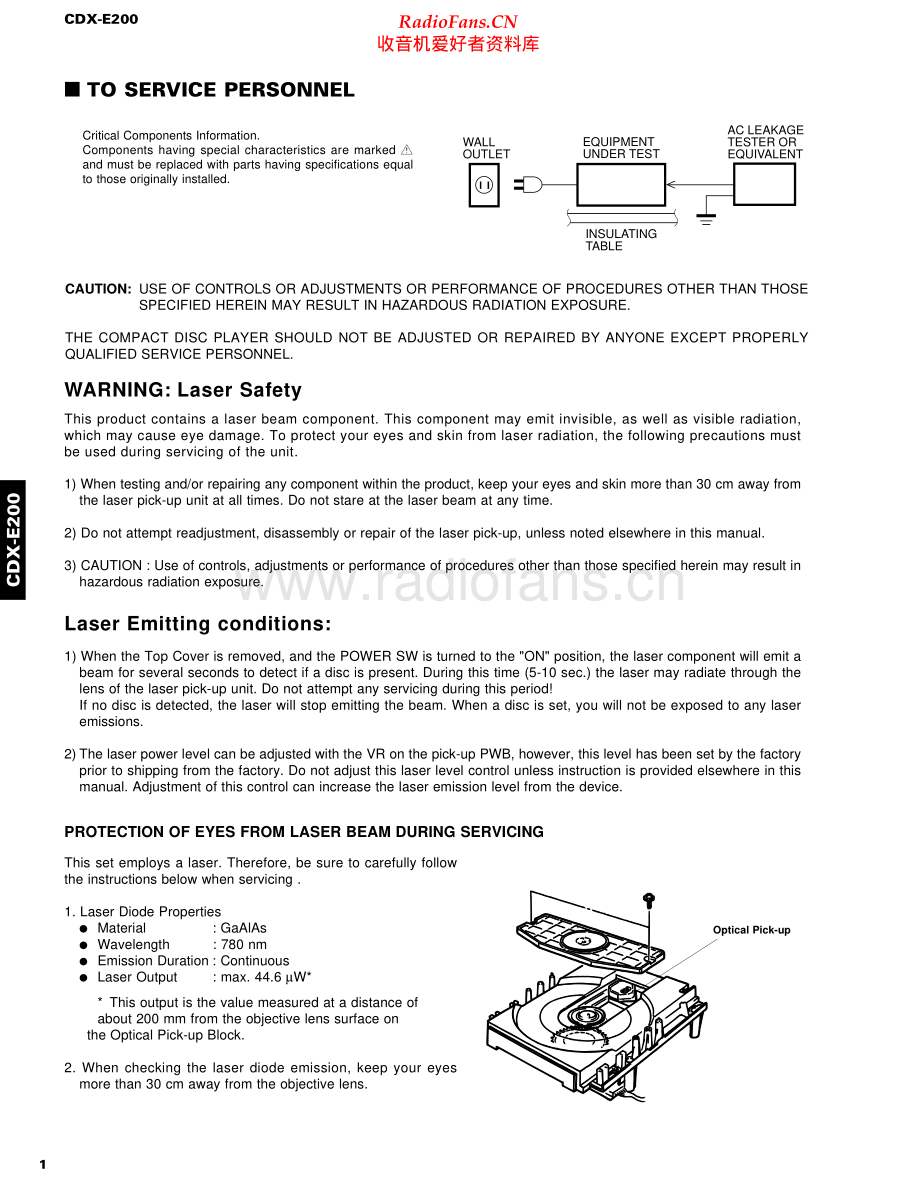 Yamaha-CDXE200-cs-sm 维修电路原理图.pdf_第2页