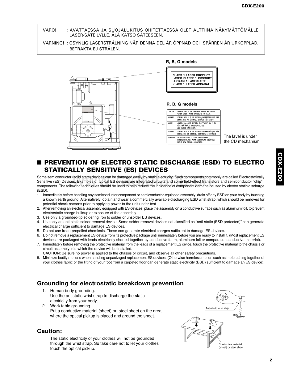 Yamaha-CDXE200-cs-sm 维修电路原理图.pdf_第3页