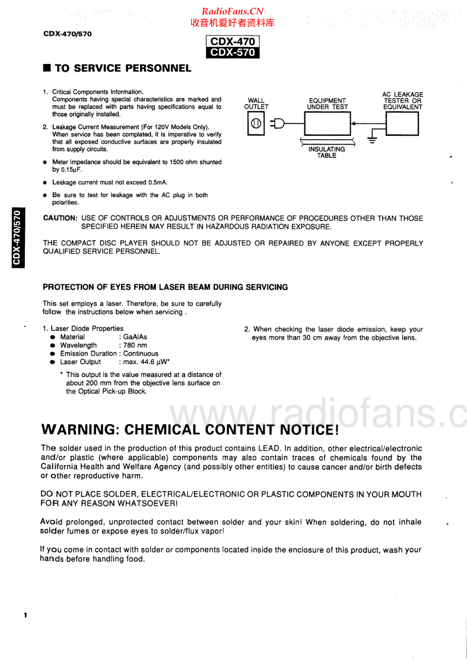 Yamaha-CDX470-cd-sm 维修电路原理图.pdf_第2页