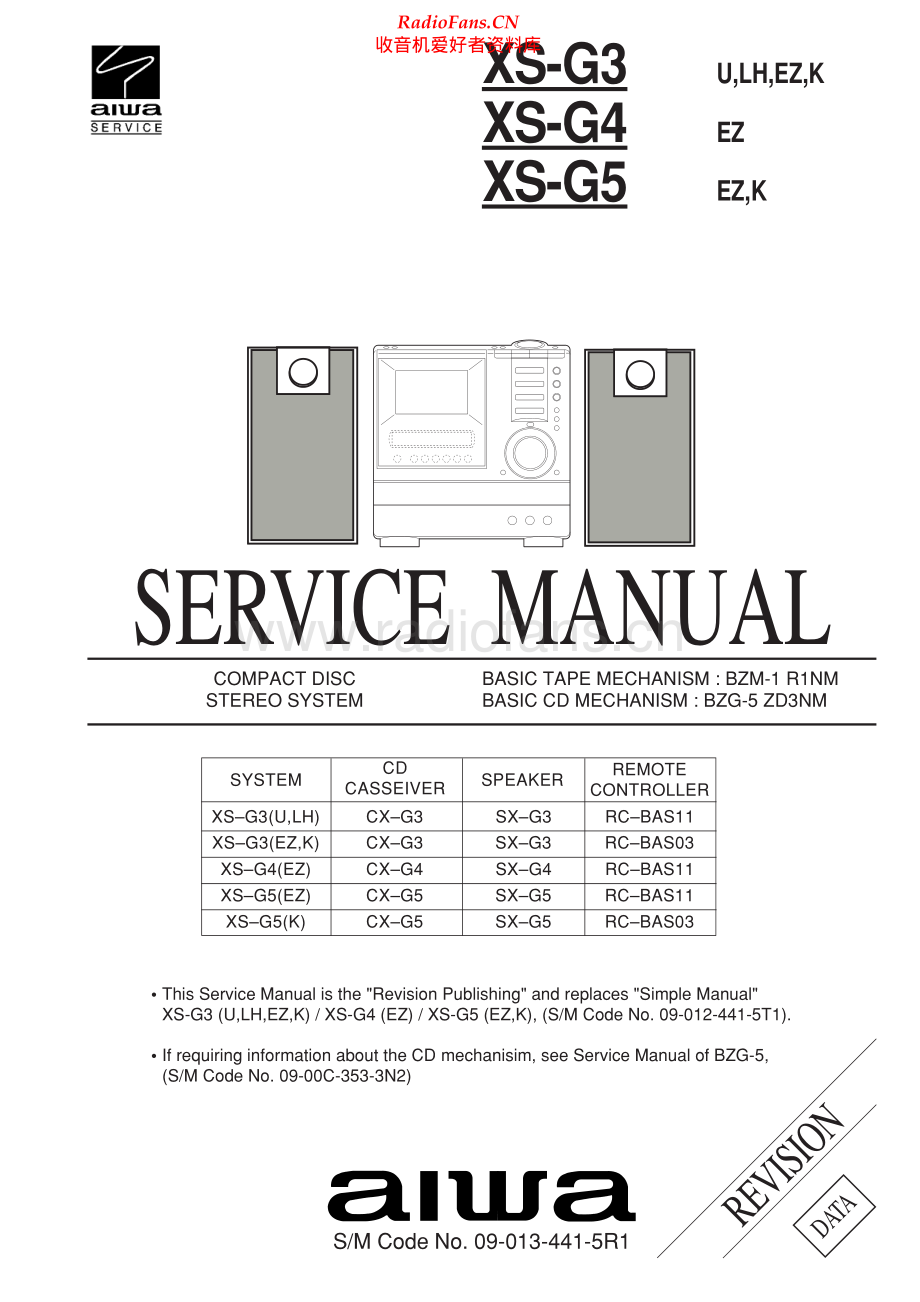 Aiwa-XRG5-cs-sm维修电路原理图.pdf_第1页