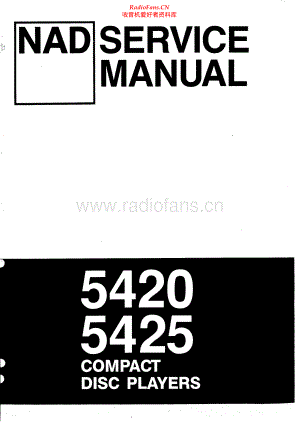NAD-5425-cd-sm 维修电路原理图.pdf