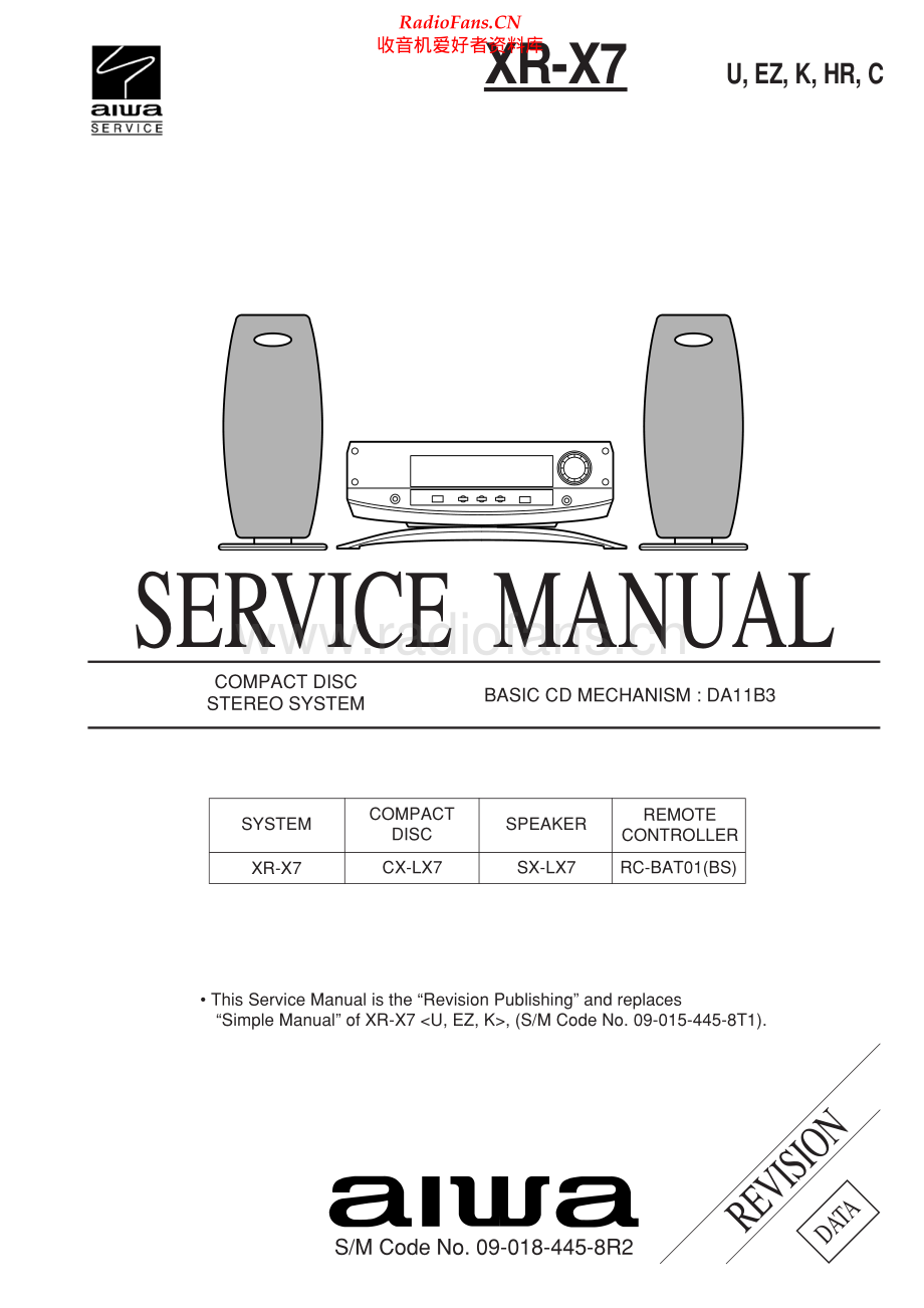 Aiwa-XRX7-cs-sm维修电路原理图.pdf_第1页