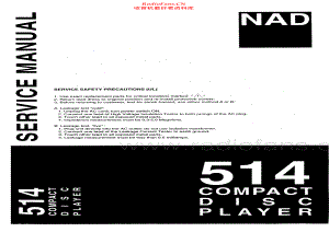 NAD-514-cd-sm 维修电路原理图.pdf