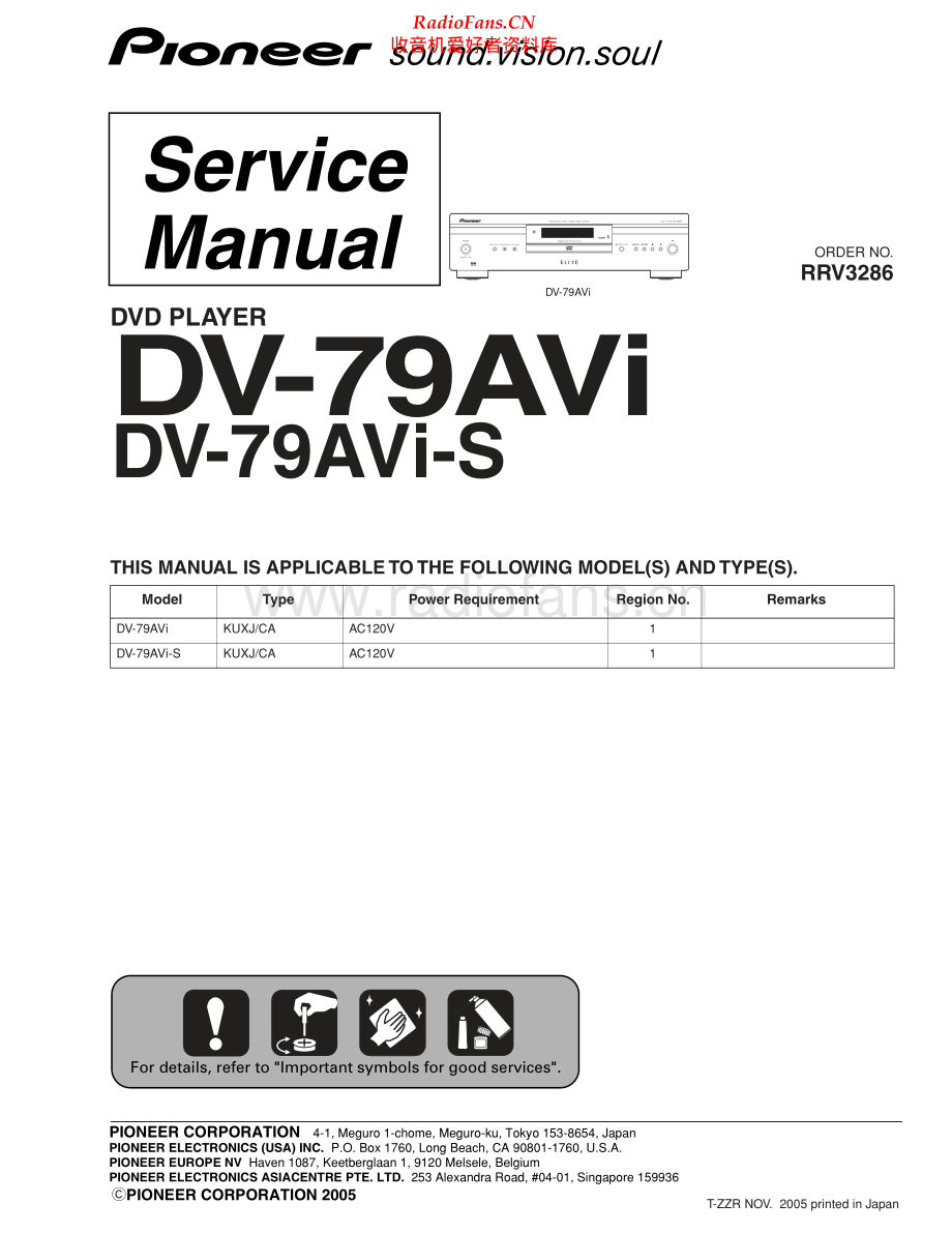 Pioneer-DV79AVIS-dvd-sm 维修电路原理图.pdf_第1页